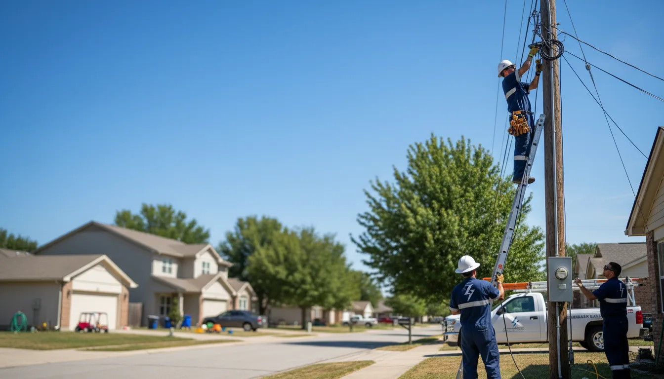 Residential electrician providing installation services in Conway, MO